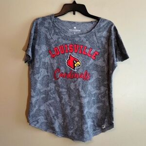Women's UK Louisville Cardinals Fan Short Sleeve Scoop Neck Shirt, Small, NWOT